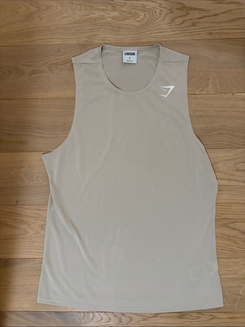 Gymshark Men’s Sleeveless Training Tank Top - Beige